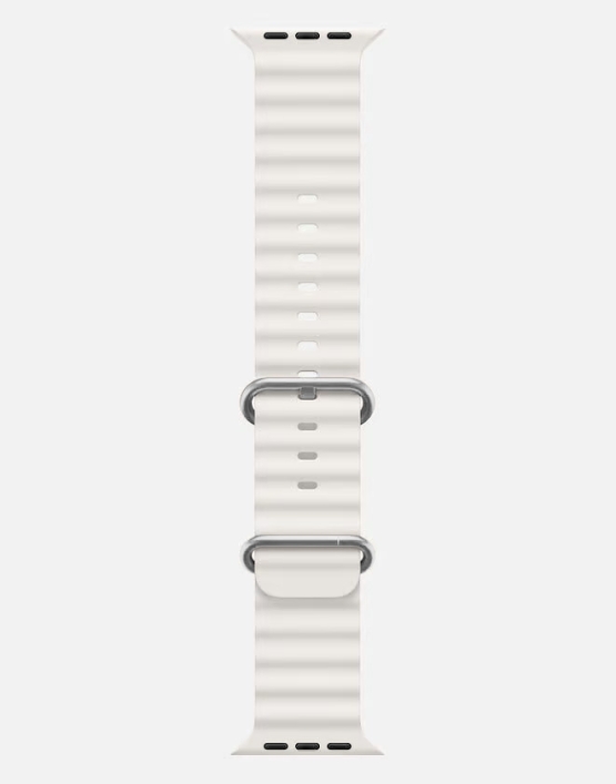 Ocean Band Apple Watch Ultra Strap White Long