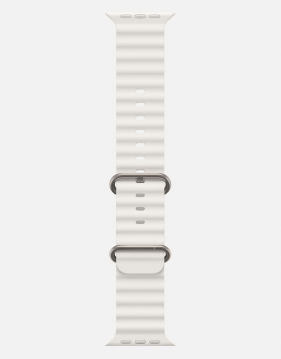 Ocean Band Apple Watch Ultra Strap White Long