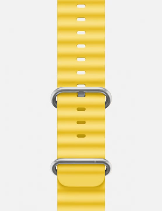 Ocean Band Apple Watch Ultra Strap Yellow Featured