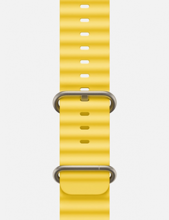Ocean Band Apple Watch Ultra Strap Yellow Featured