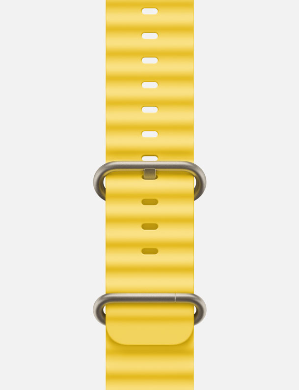 Ocean Band - Yellow Apple Watch Strap