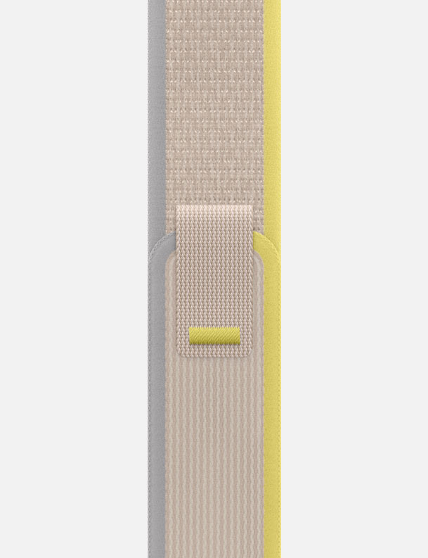 Trail Loop Apple Watch Ultra Strap Yellow/Beige Single