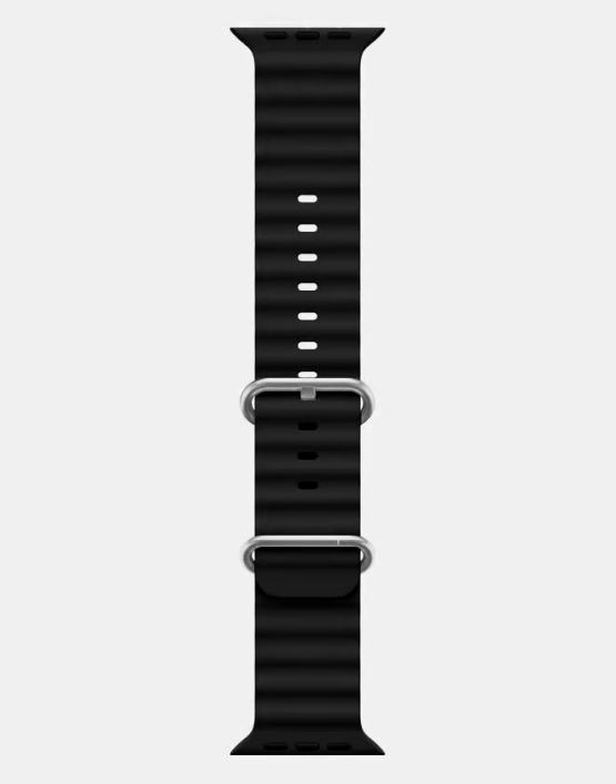 Ocean Band Apple Watch Ultra Strap Black Long