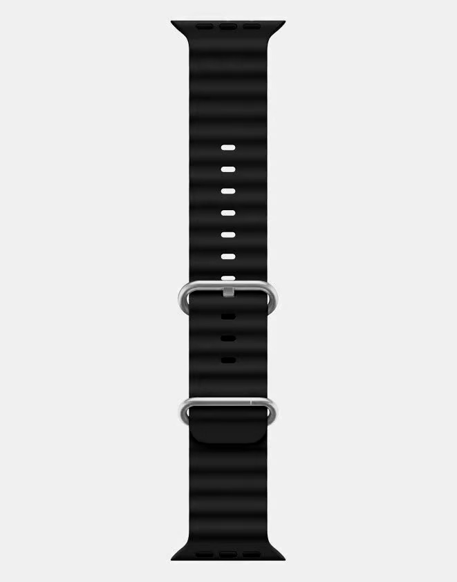 Ocean Band Apple Watch Ultra Strap Black Long