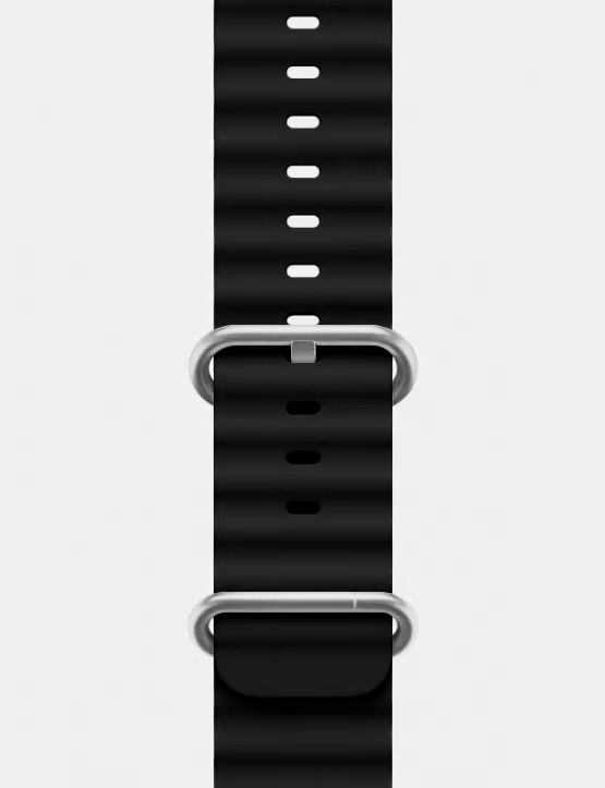 Ocean Band Apple Watch Ultra Strap Black Featured