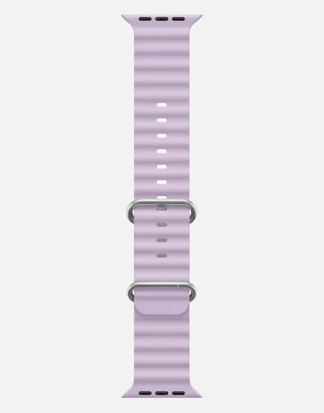 Ocean Band Apple Watch Ultra Strap Lilac Long