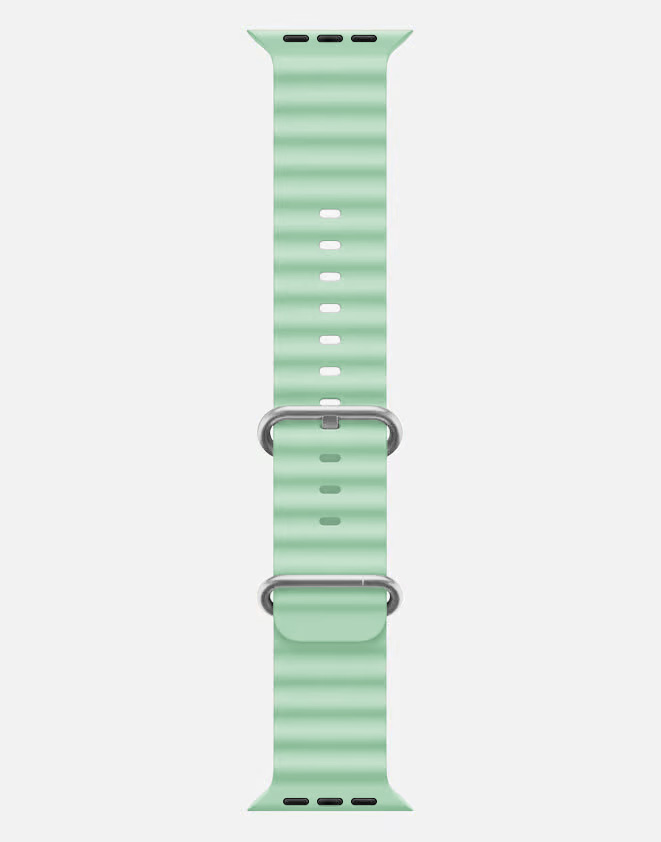 Ocean Band Apple Watch Ultra Strap Mint Green Long