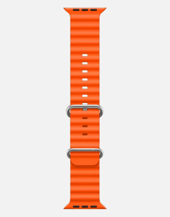 Ocean Band Apple Watch Ultra Strap Orange Long