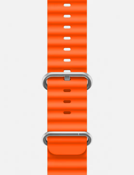 Ocean Band Apple Watch Ultra Strap Orange Featured