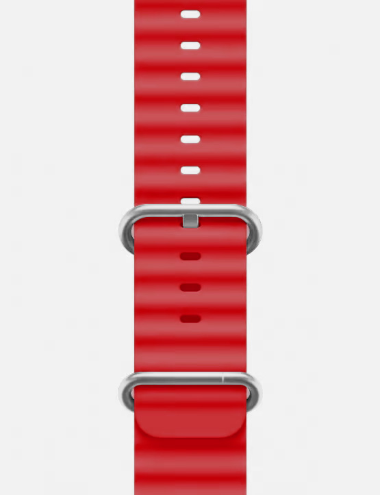 Ocean Band Apple Watch Ultra Strap Red Featured